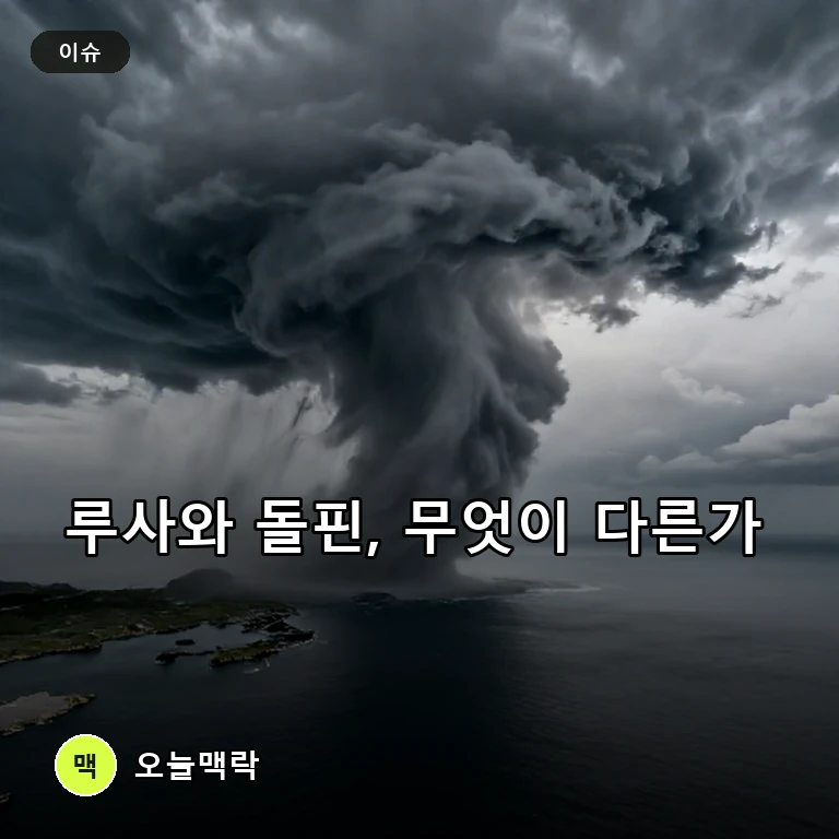 태풍 돌핀 북상 보도 속 다시 주목받은 태풍 루사와 강릉 피해의 기억 주제를 표현한 AI 생성 편집 이미지
