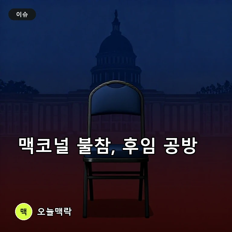 미치 맥코널 불참에 켄터키 상원의원석 후임 공방, 베셔는 선 긋기 주제를 표현한 편집 이미지
