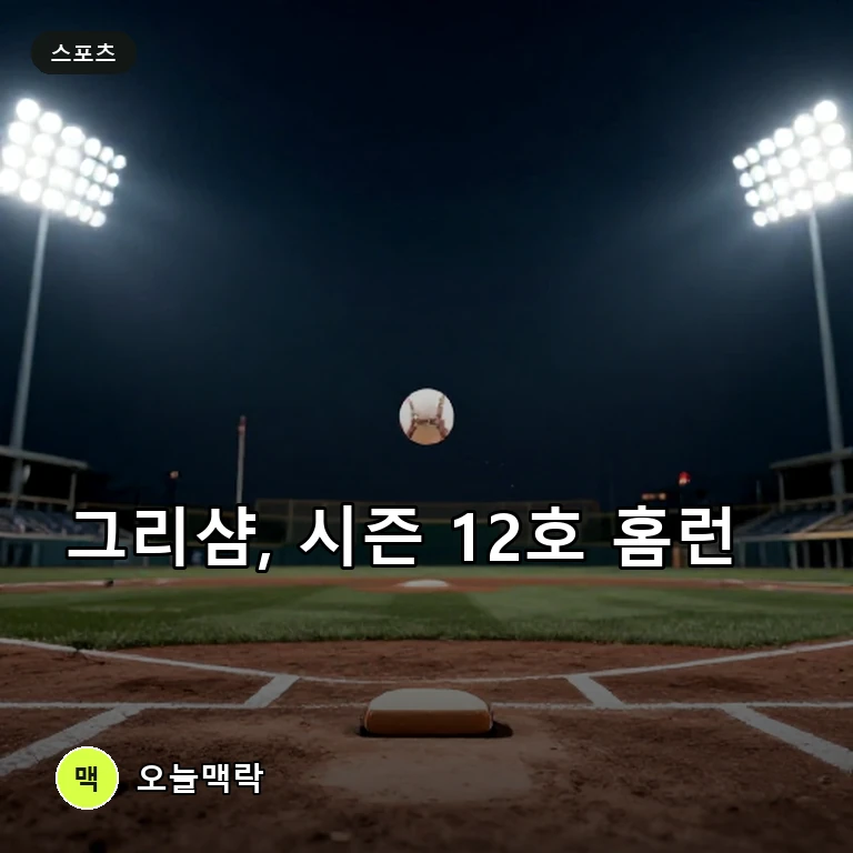 양키스 트렌트 그리샴, 시즌 12호 솔로포로 타선 존재감 주제를 표현한 편집 이미지