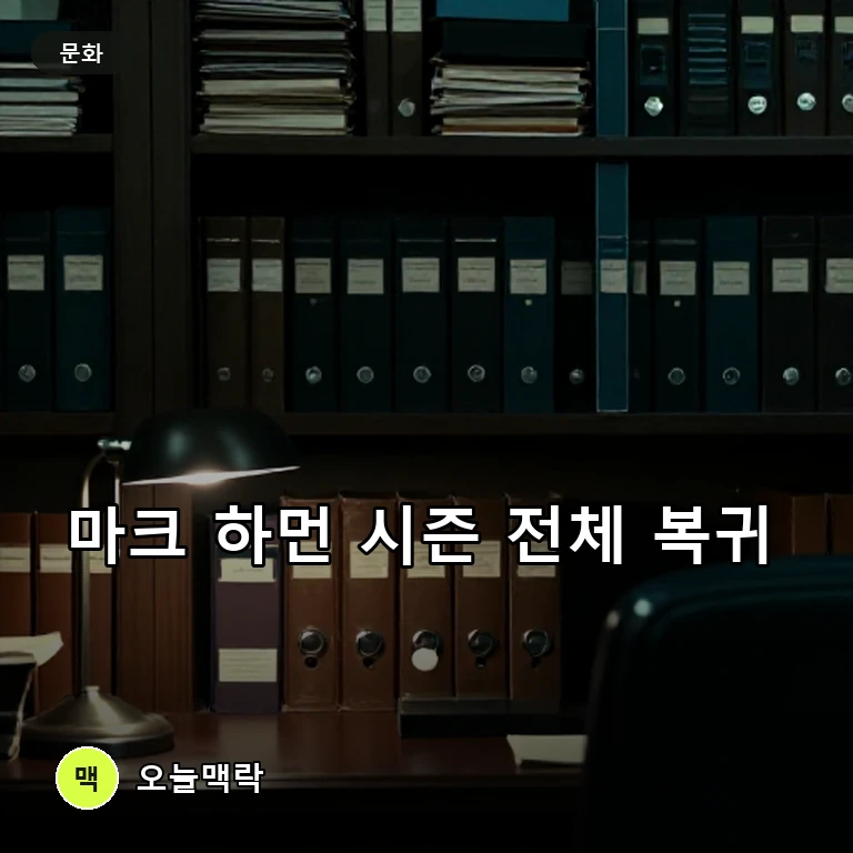 마크 하먼, ‘NCIS: Origins’ 새 시즌서 시즌 전체 아크로 복귀 주제를 표현한 편집 이미지