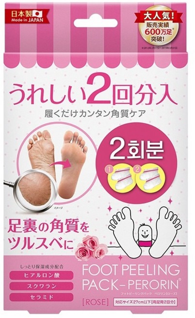 페로린 돈키호테 발각질제거팩 로즈향, 2개입, 1개 제품 이미지