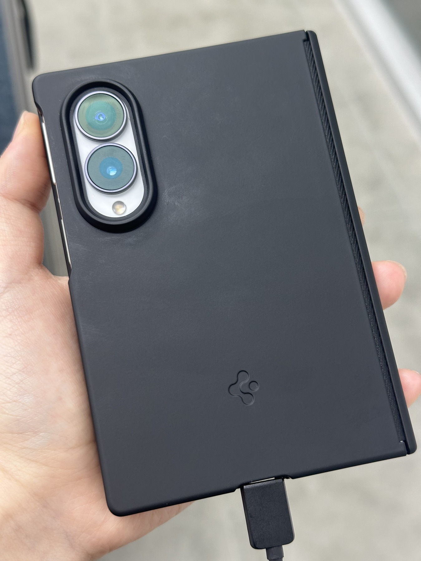Qi2 20W 인증 갤럭시 맥세이프 케이스 에어핏프로 맥핏 블랙, 갤럭시Z 폴드8 제품 이미지