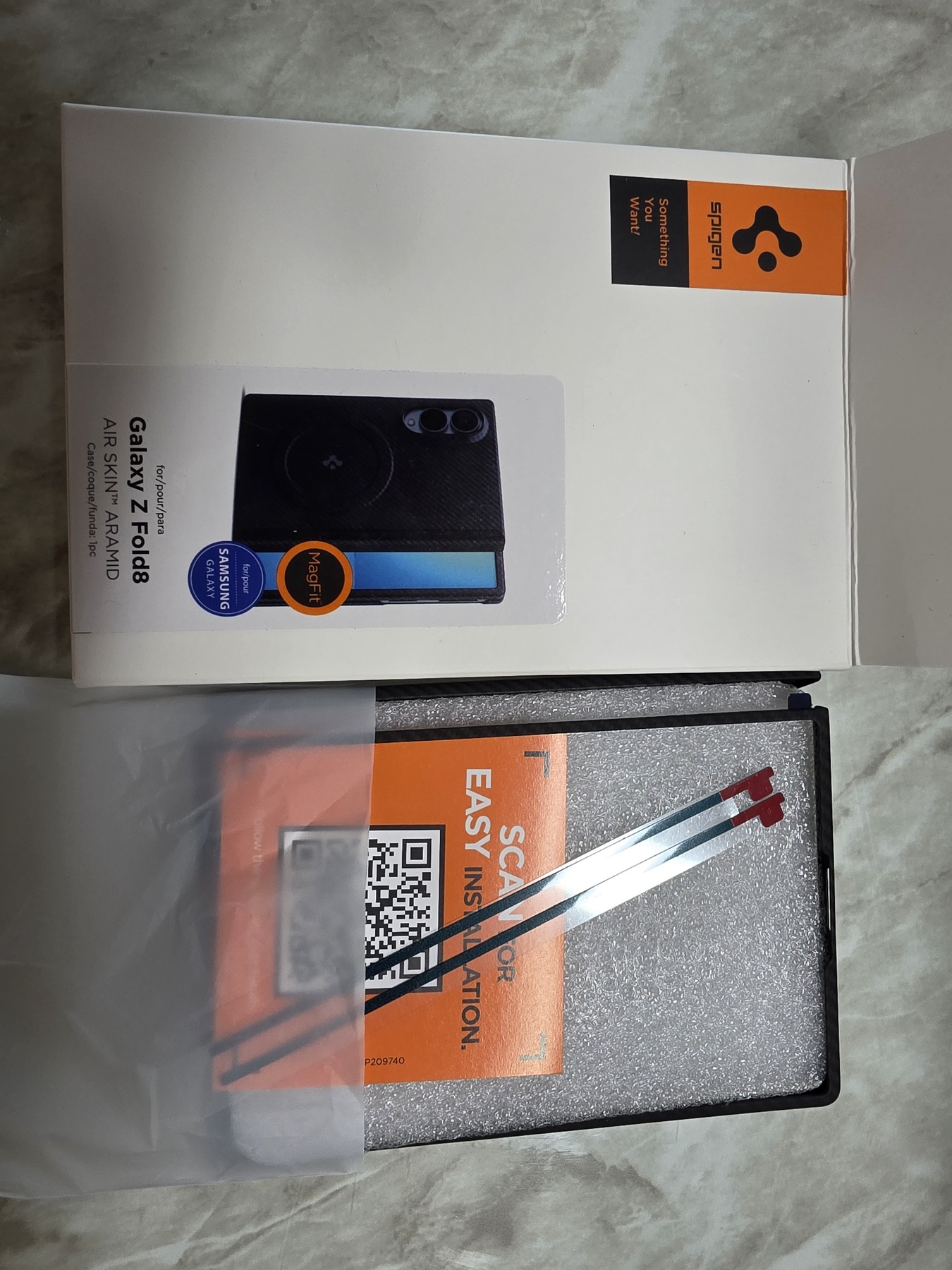 Qi2 20W 인증 갤럭시 맥세이프 케이스 초슬림 카본 에어스킨아라미드 맥핏 갤럭시Z 폴드8 울트라, 아라미드, 블랙 제품 이미지