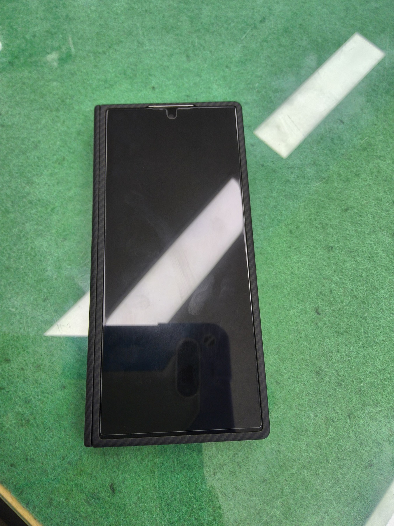 Qi2 20W 인증 갤럭시 맥세이프 케이스 초슬림 카본 에어스킨아라미드 맥핏 갤럭시Z 폴드8 울트라, 아라미드, 블랙 제품 이미지
