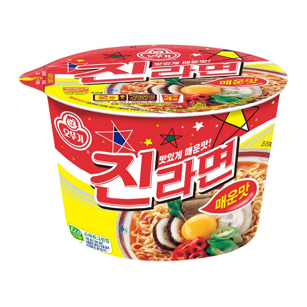 [9개 이상 20% 할인] 오뚜기 용기 컵라면 진라면 매운맛 110g 외 23종 제품 이미지