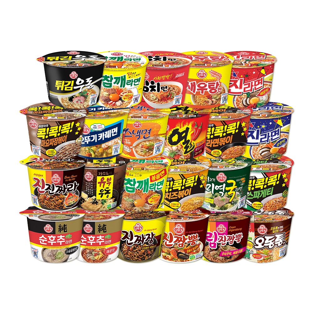 [9개 이상 20% 할인] 오뚜기 용기 컵라면 진라면 매운맛 110g 외 23종 제품 이미지