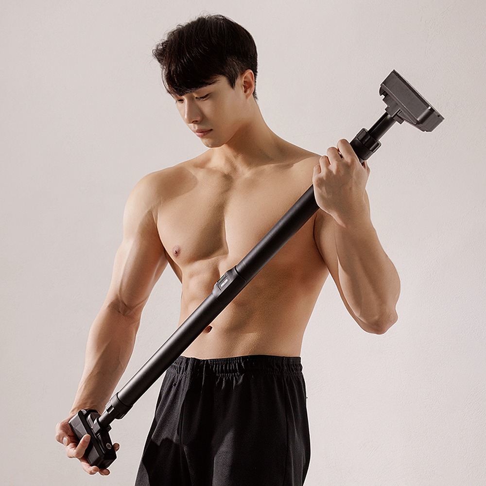 멜킨 가정용 문틀철봉 실내 턱걸이 홈트 운동기구 락튼 철봉 단축 풀업 봉 방문 틈 도어짐 제품 이미지